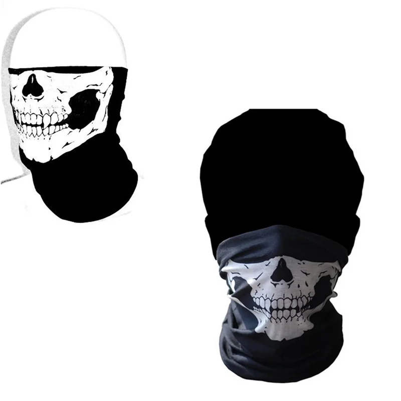 Велосипедная маска для лица Moto casco mascaras Skull трубчатая рта бандана мотоцикла