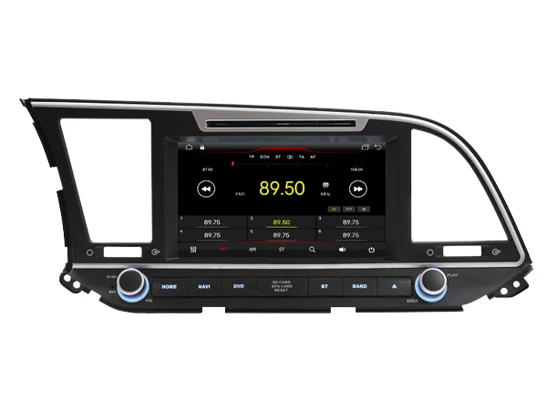 Best Navirider car dvd player multimedia autoradio android 8.1 wifi gps navigation screen for Hyundai Elantra 2016-2017 tape recorder 2
