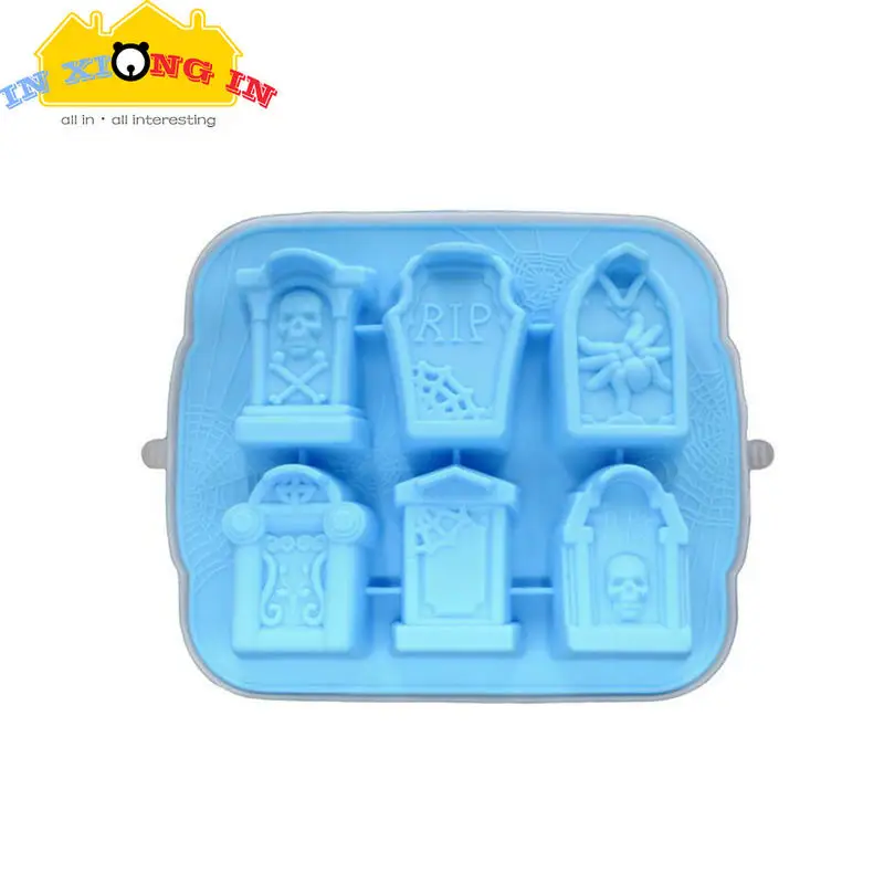 

Halloween Style Tombstone Silicone Mold Epoxy Resin Jewelry Skull Spider Molds DIY Craft Handmade Resin Charms Cabochons Tools