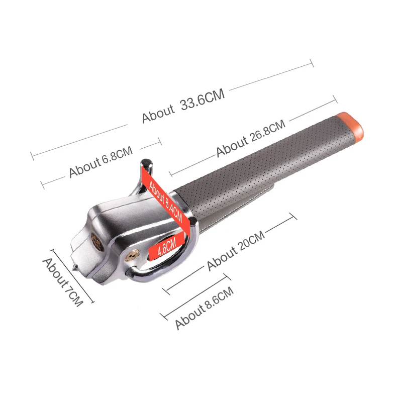 Противоугонный замок рулевого колеса, металлические замки для автомобиля, инструмент для блокировки рулевого колеса