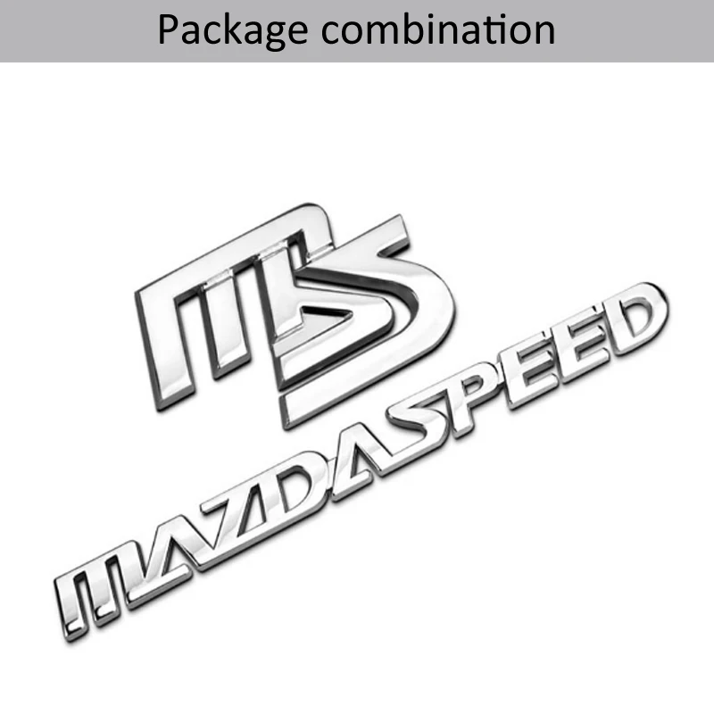 

1Pcs 3D Metal MAZDASPEED Car Side Fender Rear Trunk Emblem Badge Sticker Decals for Universal Cars Moto Bike Decorative