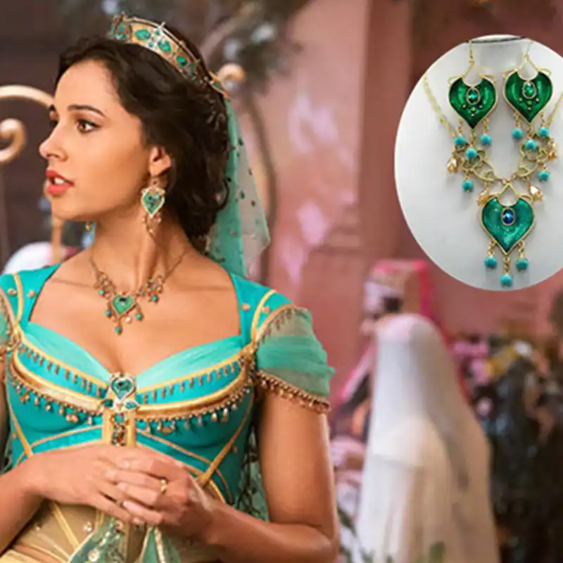 2019 new Aladdin Principessa Jasmine Earrings Cosplay Earrings Indian