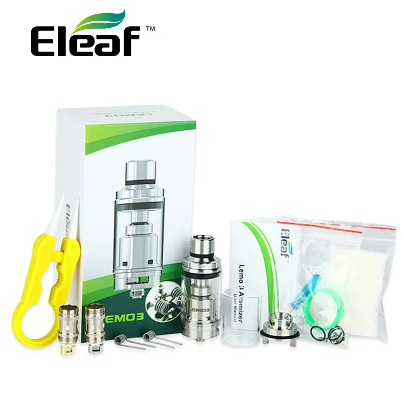 

100% Original Eleaf Lemo 3 Atomizer 22mm Tank With RTA Base 4ml Capacity Top Filling E-Cigarette Vape Tank 510 thread vs melo 3