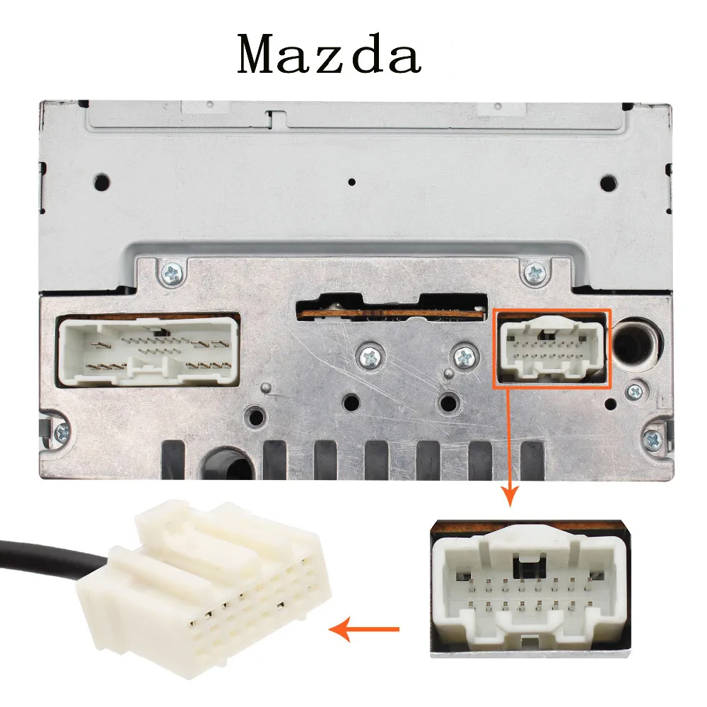 Автомобильный cd-адаптер mp3 3,5 мм AUX TF/SD/USB для Mazda 5 323 Miata MX5 MPV Субару Outback RX8 подключения к разъему Aux 3,5 мм аудио адаптер OEM QX023