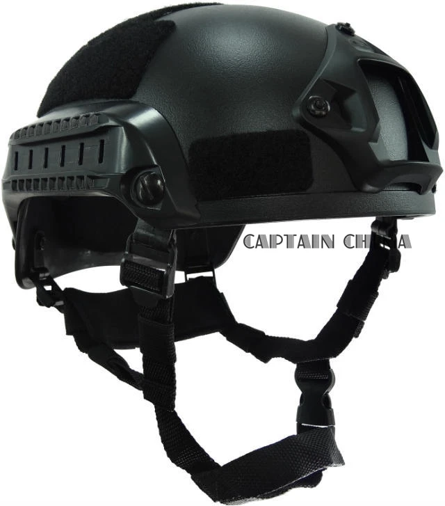 

Mich 2001 Tactical Combat Helmet ACH Tactical Helmet with NVG Mount and Side Rail for Airsoft Paintball Military Helmet
