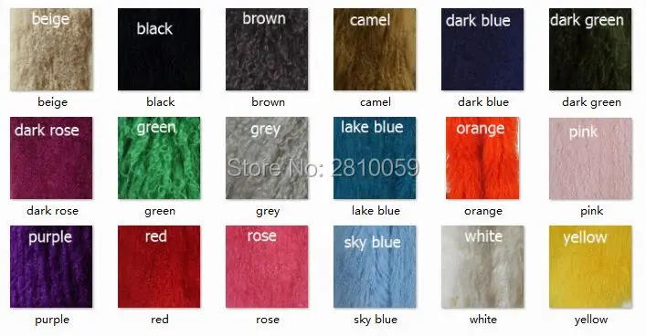 mongolian fur color card
