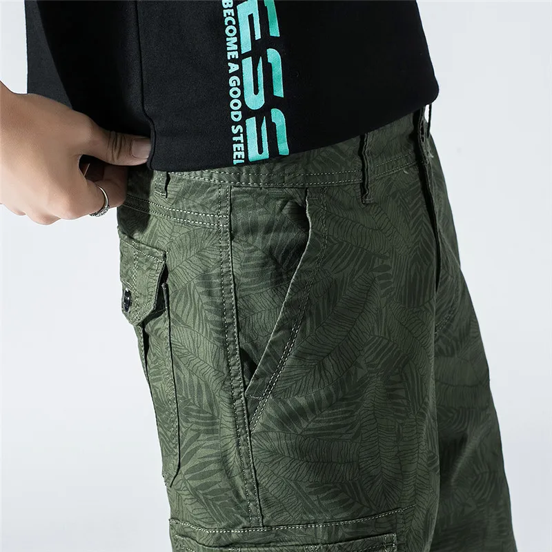 80% OFF 2019 New Summer Men's Leisure Goods Shorts Quality Elastic Maple Leaves Casual Fashion Men Compressed Shorts Cotton Men Shorts