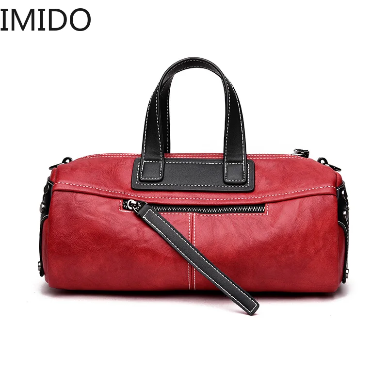 IMIDO 2019 جديد الأزياء بو المرأة حقيبة الخريف النساء حقائب كتف البولينج مصمم حقائب عالية الجودة الماركات الشهيرة حمل حقيبة