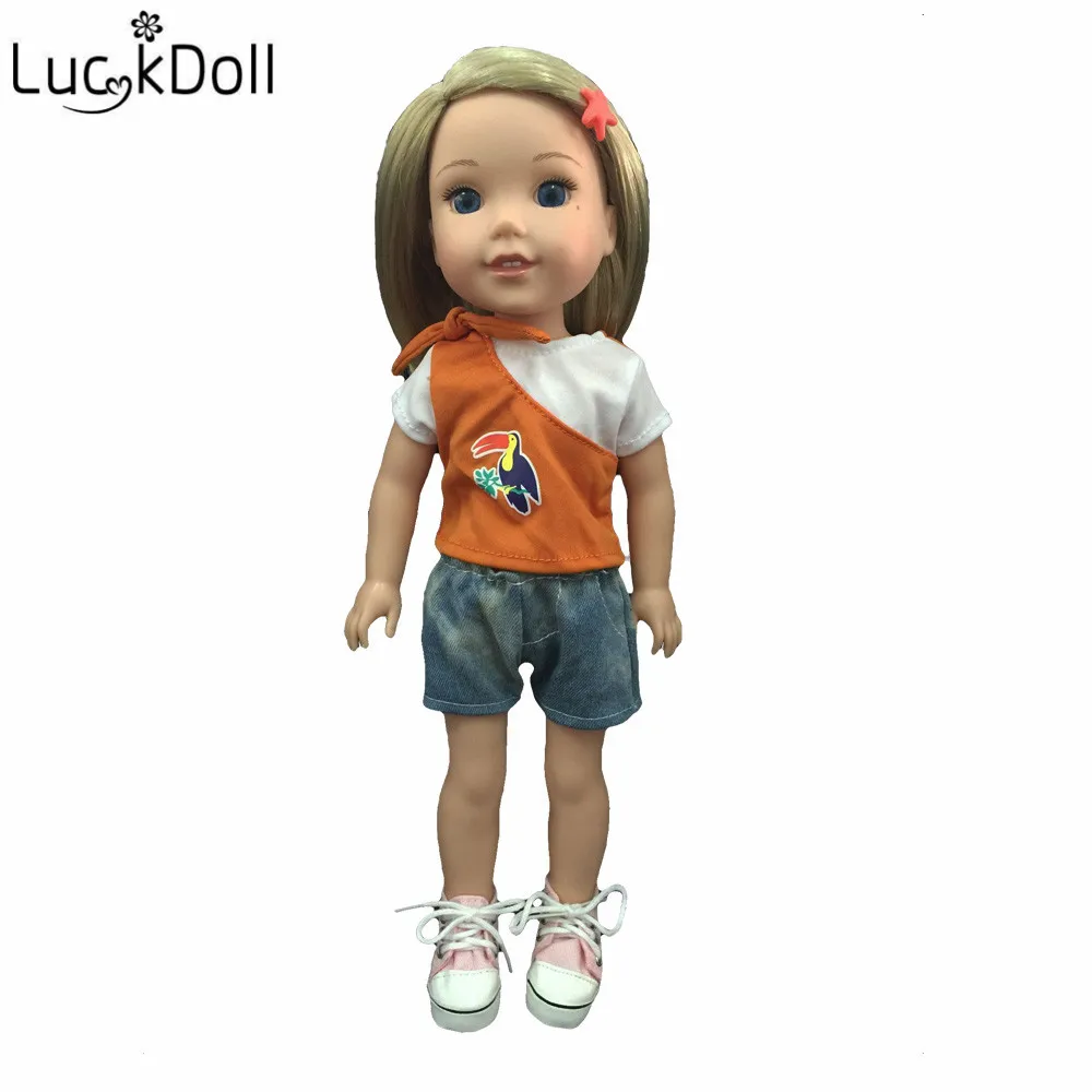Новинка аксессуары для кукол Luckydoll юбка подходит американской куклы размером 14 5