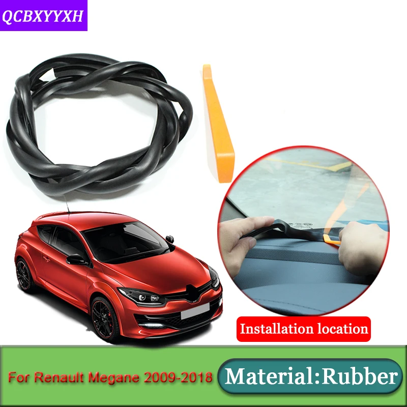

Car-styling For Renault Megane 2009-2018 Anti-Noise Soundproof Dustproof Car Dashboard Windshield Sealing Strips Car Accessories
