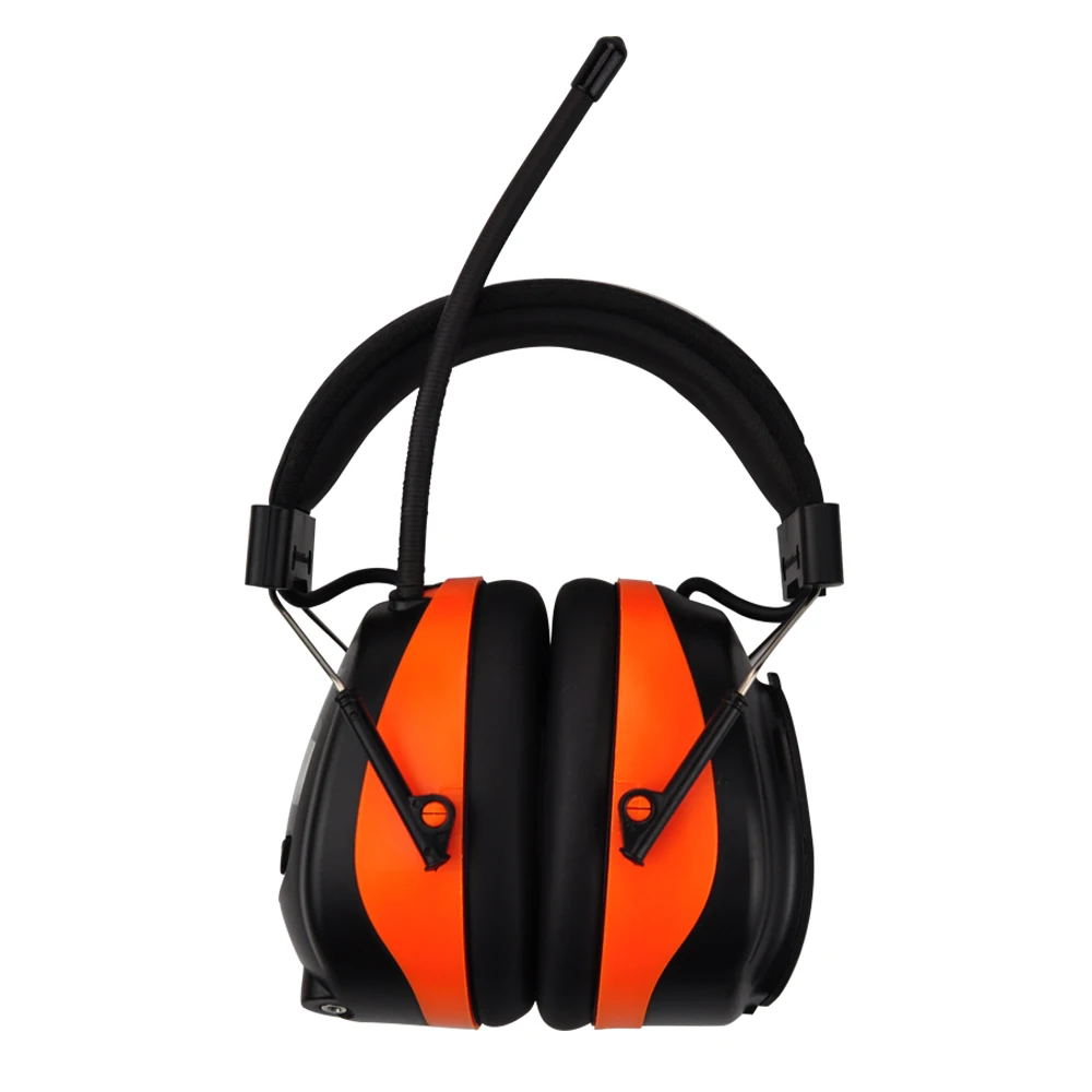 Protear NRR 25dB Hearing Protector Blue tooth AM/FM Radio Earmuffs