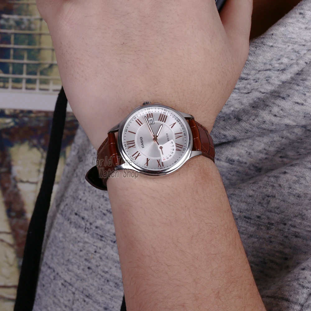 Часы Casio Analogue Мужские кварцевые часы Мода рестинг водонепроницаемый простой