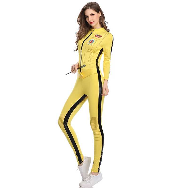 BRUCE LEE ADULT JUMPSUIT KILL BILL COSTUME UK SELLER Small FANCY DRESS