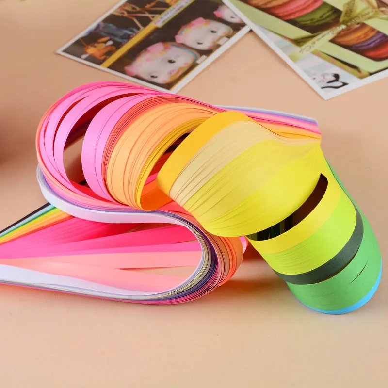 

160 Strips Color Paper Quilling Rolling Tool 5mmx540mm For Papercraft DIY Craft