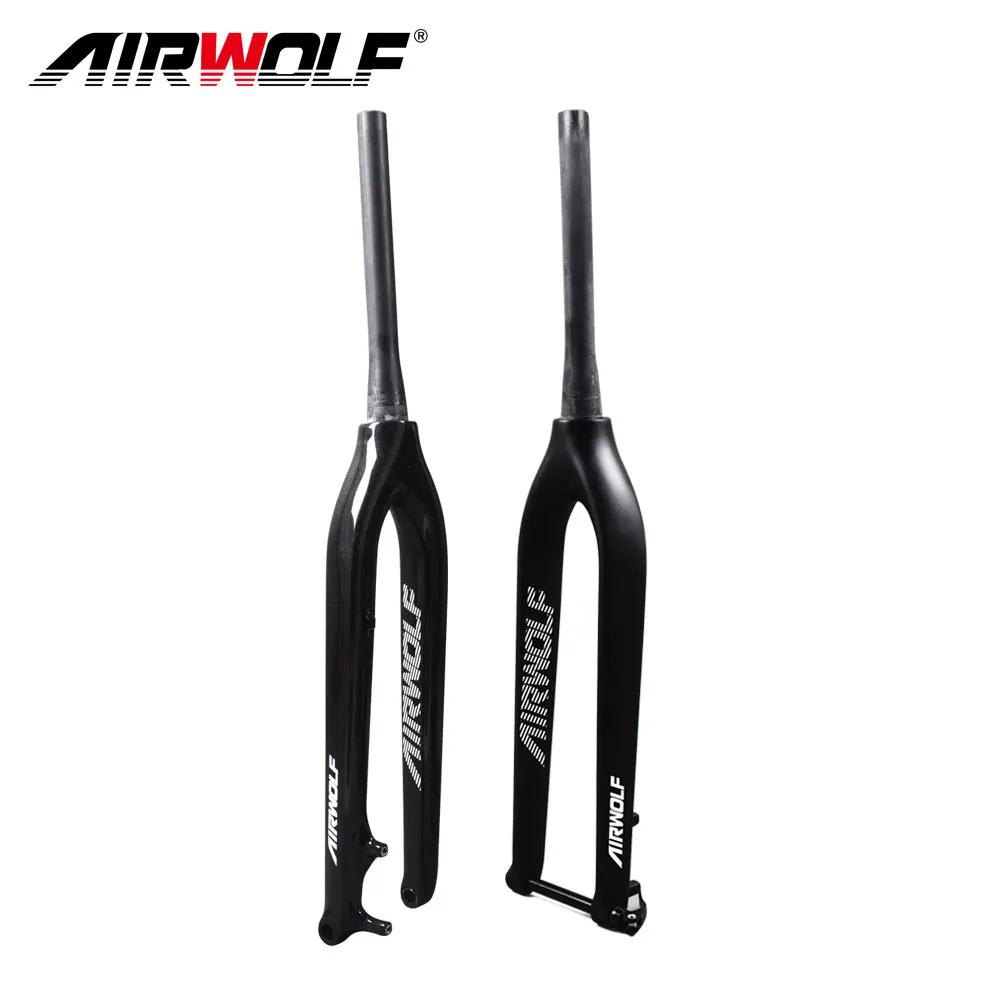 Airwolf углеродная жесткая MTB вилка 29er коническая с сквозной осью shafter 15 мм bicicletas