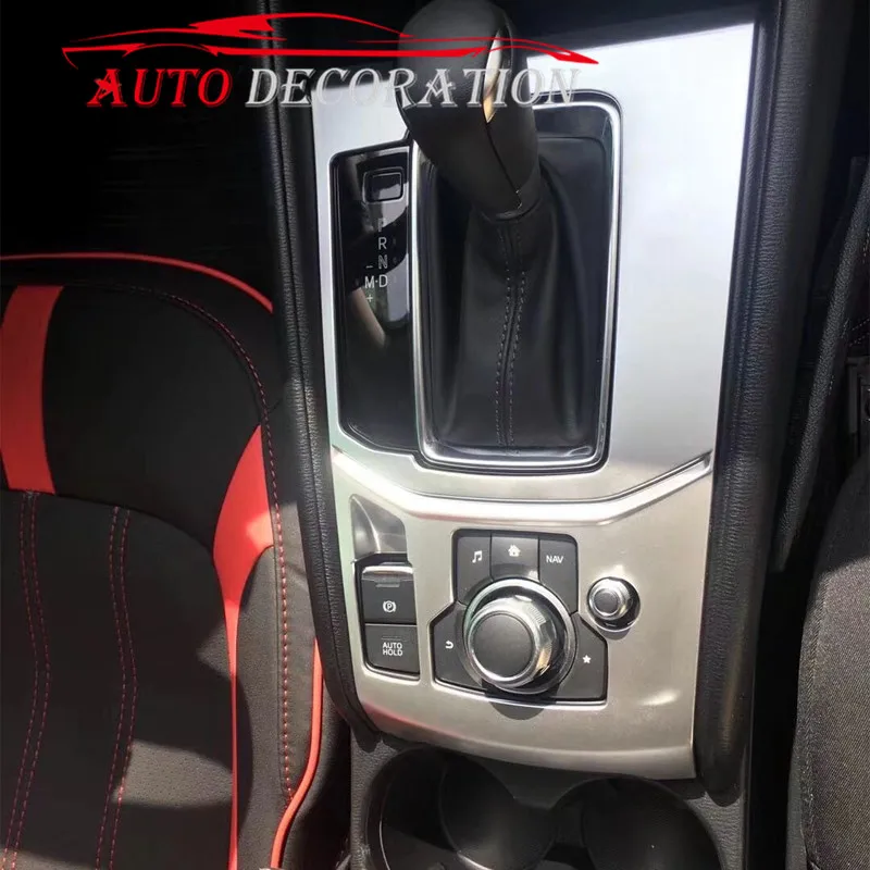 

For Left Hand Drive! Matte Car styling Interior Electronic Handbrake Panel Cover 1* For Mazda CX-5 CX5 2nd Gen 2017 2018
