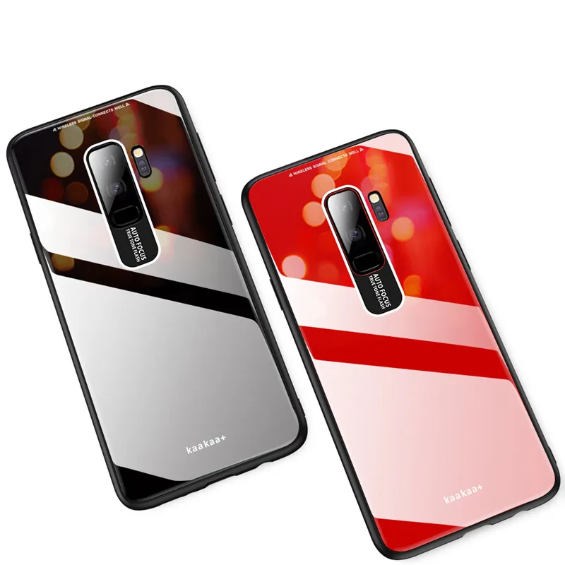 

Fashion Glass Solid Color Cover For Samsung Galaxy A10 A20E A30 A40 A50 A60 A70 M10 M20 M30 A2 Core Drop-fall Phone Cases Capa