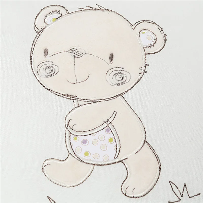 Детский манеж хлопок мультфильм медведь 6 шт./компл. подарок на день рождения детская кровать бампер столкновения кровать детская комната