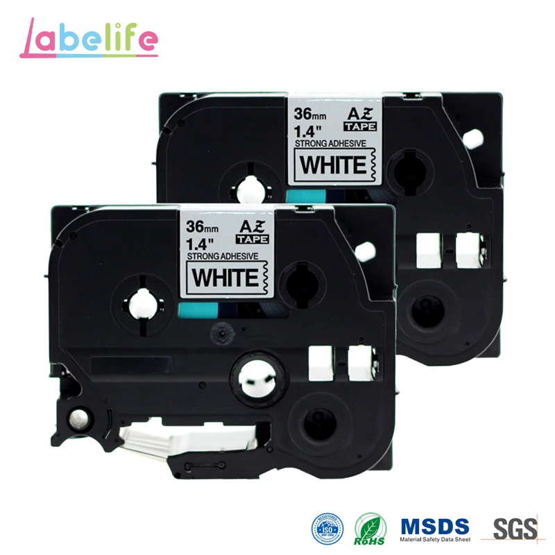 5 x Compatible TZ-S641//TZe-S641 Black on Yellow Extra Strength Adhesive Label Tapes for Brother P-Touch Label Printing Machines 18mm x 8m