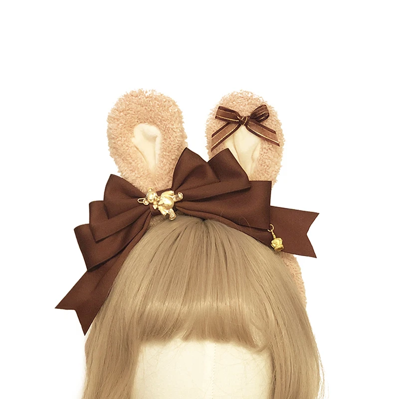 

Rabbit ear kc hand Lolita hair hoop bowknot tire dovetail cartoon