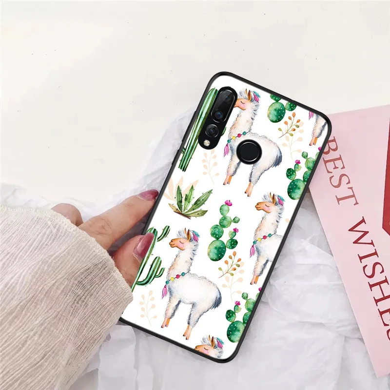 Силиконовый чехол с ламой альпаками для Huawei Mate 10 Pro 20 30 Lite Nova 2i 3 3i 4 Y5 Y6 3018 Y7 Prime