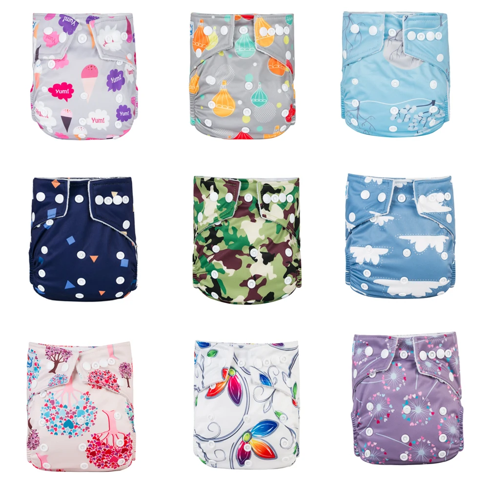 2018 Newest Designs 25 Baby Cloth Diaper Microfleece Diaper Pocket