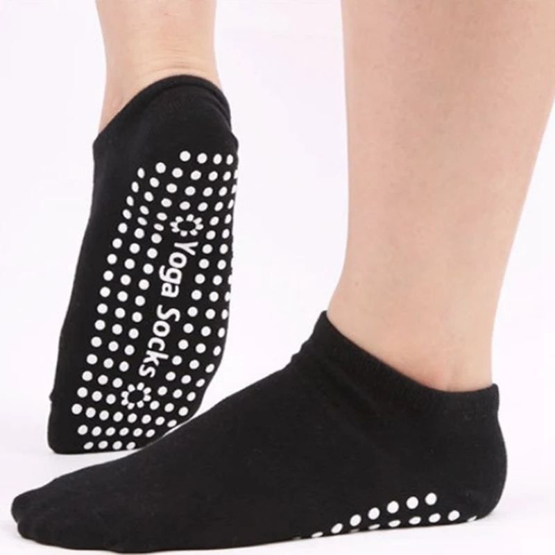 1 Pair Women Yoga Socks Anti slip Silicone Gym Pilates Ballet Socks