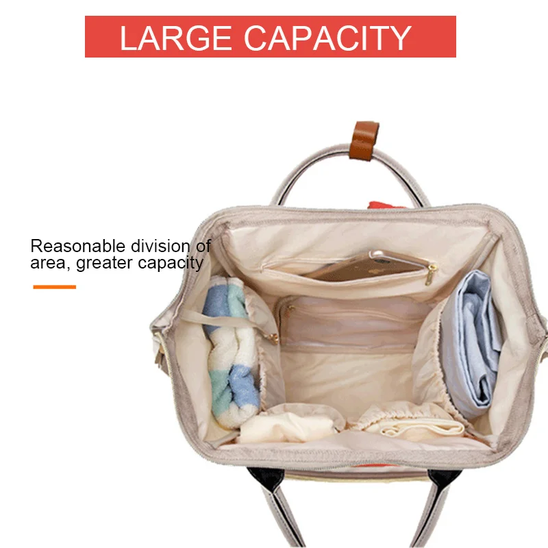 2019 New Baby Care Diaper Bag Travel Mummy Maternity Backpack For Baby Stroller Organizer Nappy Changing Bags Mother Bag  (19)