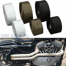 5 м 10 М Горячий тепло выхлоп термо Защитная обертка защитная лента огнестойкая изоляционная ткань рулон комплект для мотоцикла автомобиля FT001