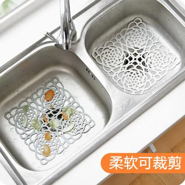 

Bathroom Accessories Sink Drain Hair Catcher Clipping Shower Filter Kitchen Sink Strainer Pad