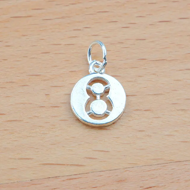 New Arrival 925 Sterling Silver Numbers Pendant For Women