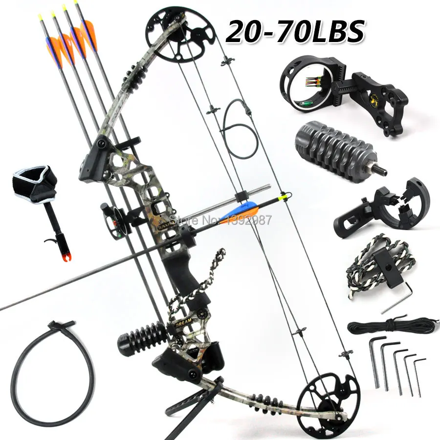 Camo version Hunting bow&arrow set,camouflage M120 hunting compound bow