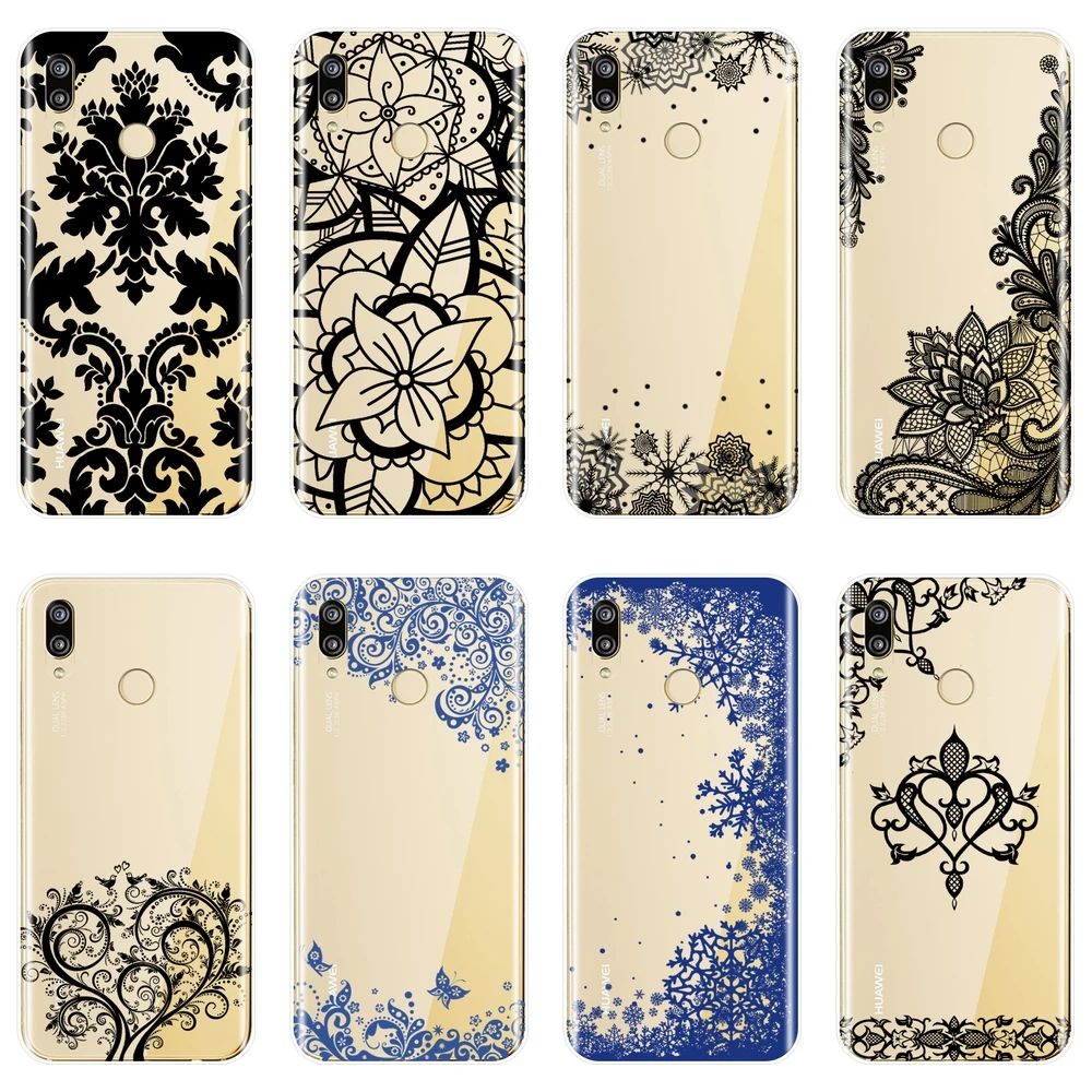 

For Huawei P9 Lite Mini Phone Case Silicone Soft Aesthetic Lace Back Cover For Huawei P8 P9 P10 P20 Lite Pro Plus 2017 P Smart