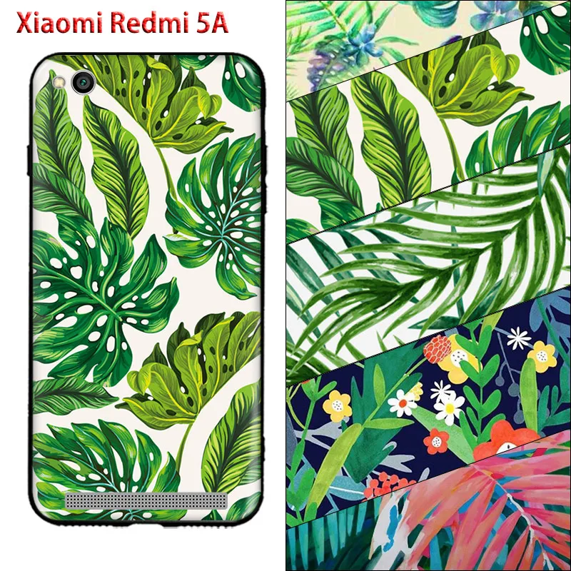 Чехол для Funda Xiaomi Redmi 5A мягкий силиконовый чехол с объемным цветком Xiomi Capa |