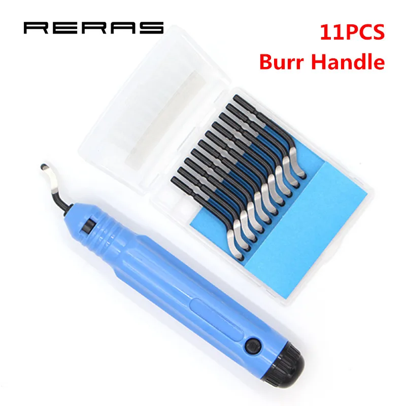 NG1001 Burr Handle 11pcs BS1010 S10 Blades Set Hand Deburring Tool Set