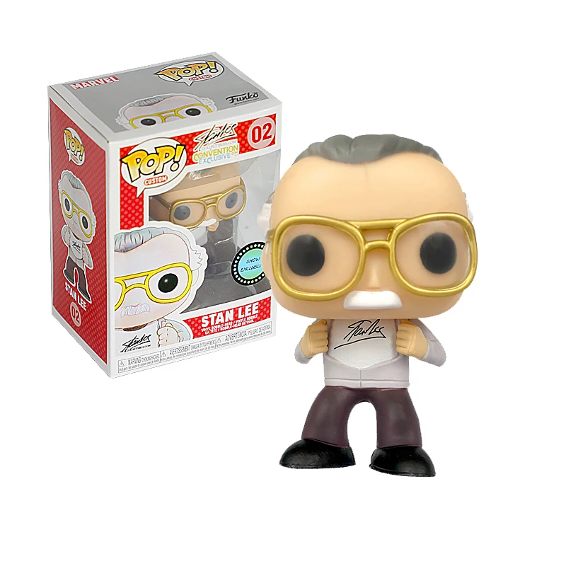 

FUNKO POP Marvel Stan Lee Convention Exclusive Vinyl Bobble-Head Action Figure Collection toys for Children Christmas Gift