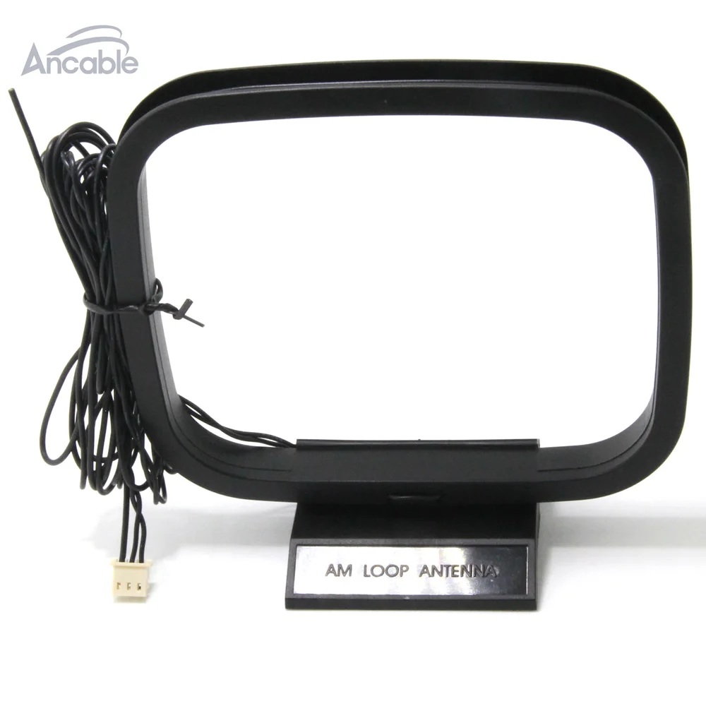 AM/FM Loop antenna with 3-pin mini connector for audio receiver systems 