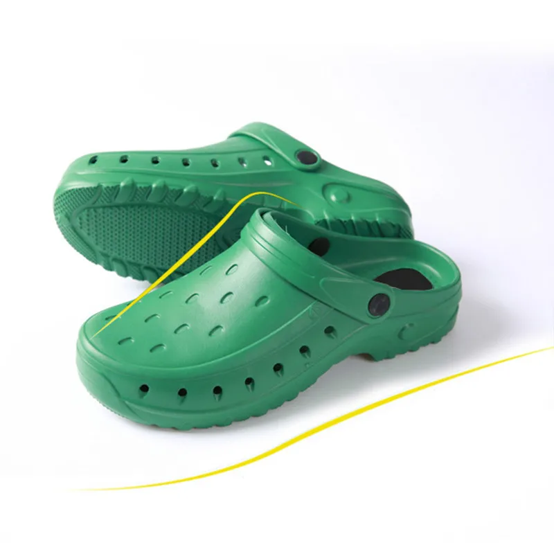 Медицинская обувь антистатические Autoclavable Антибактериальный резиновые шлепанцы защитные хирургические Тапочки