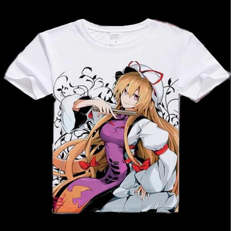 

2019 ANIME Printed T- Shirts Cartoon Touhou Project T Shirts Unisex Yagokoro Eirin T-Shirt Japan Anime Cosplay tops