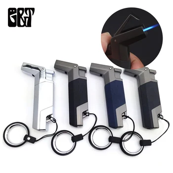 

Windproof Butane Jet Lighter Turbo Key Ring High-grade Zinc Alloy Turbo Torch Lighter 1300 C Lighter Random Color Dropshipping