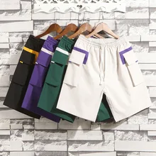 Мужские карго Короткие повседневные шорты Jogger с несколькими карманами Летний стиль до колен шорты мужские