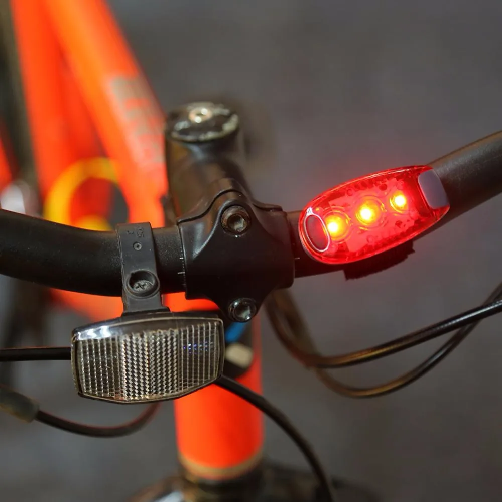 Lumières pour vélos à clipser: Un moyen pratique et sûr d'éclairer vos trajets nocturnes - 3 LED MTB Bicyle Light Waterproof LED Front Rear Bike Light Night RiDing Safety Warning Lamp
