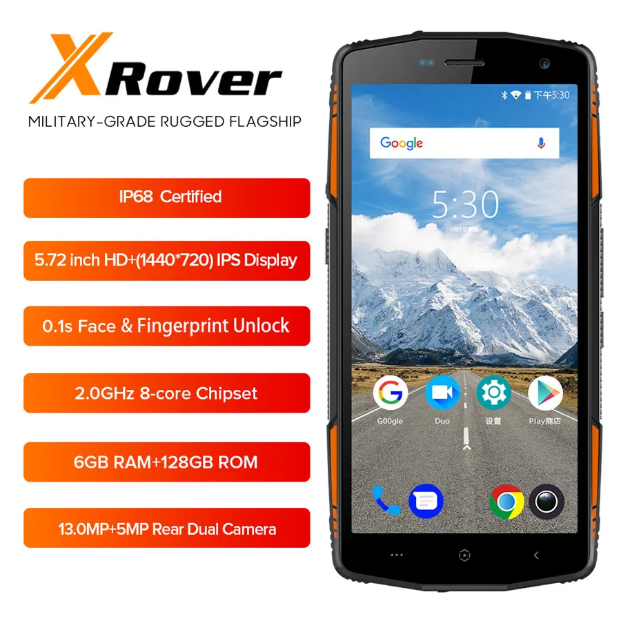 LEAGOO XRover Android 8 1 IP68 4G мобильный телефон разблокировка отпечаток лица 5 72 &quotips Octa Core 6