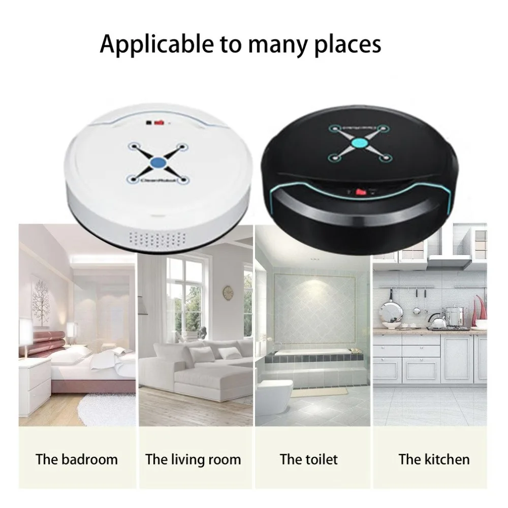 

Rechargeable Auto Cleaning Robot Automatic Smart Sweeping Robot Vacuum Floor Dirt Dust Hair Cleaner Home Sweeping Machine
