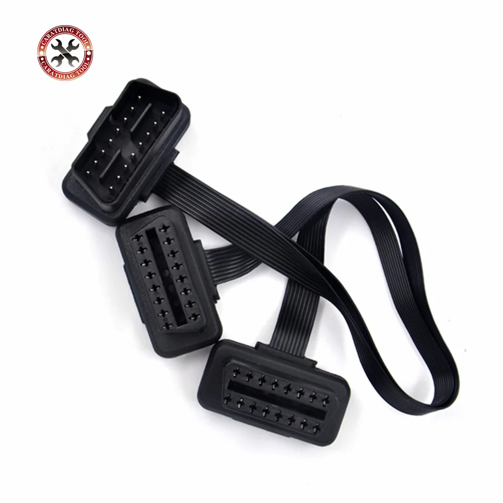 16pin obd2 разъем OBD2 OBD 2 16Pin женский угловой гнездо для провода &quotМама&quot obd ii адаптер