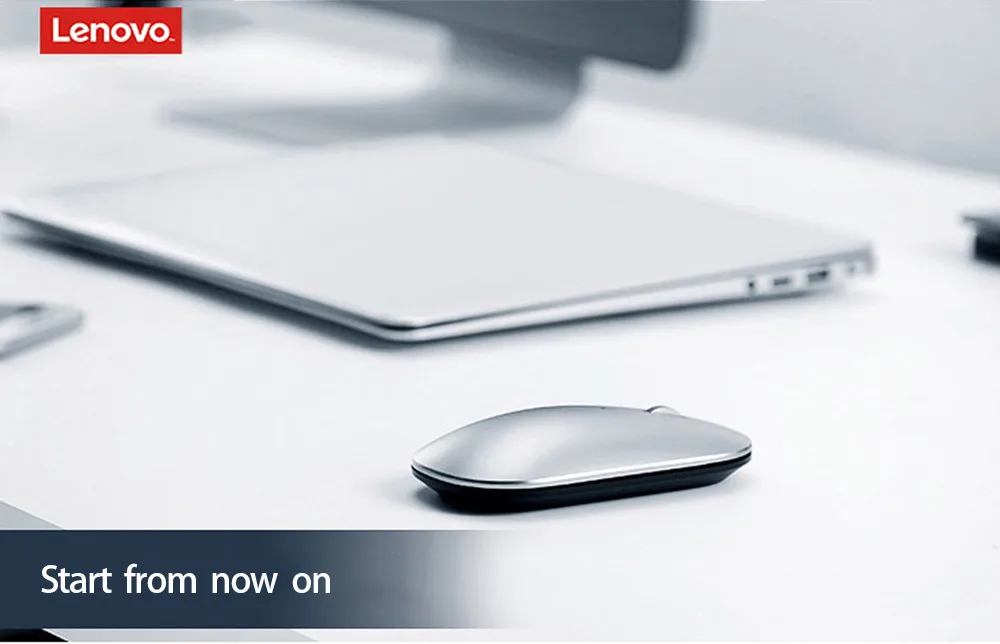 Lenovo thinkpad xiaoxin ar air2 bluetooth mouse sem fio duplo modo com 4 k dpi bluetooth e usb para windows 7 8 10