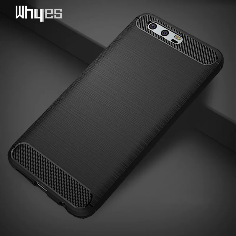 Силиконовый чехол для Huawei Honor 9 Lite из углеродного волокна мягкие чехлы ТПУ тяжелый