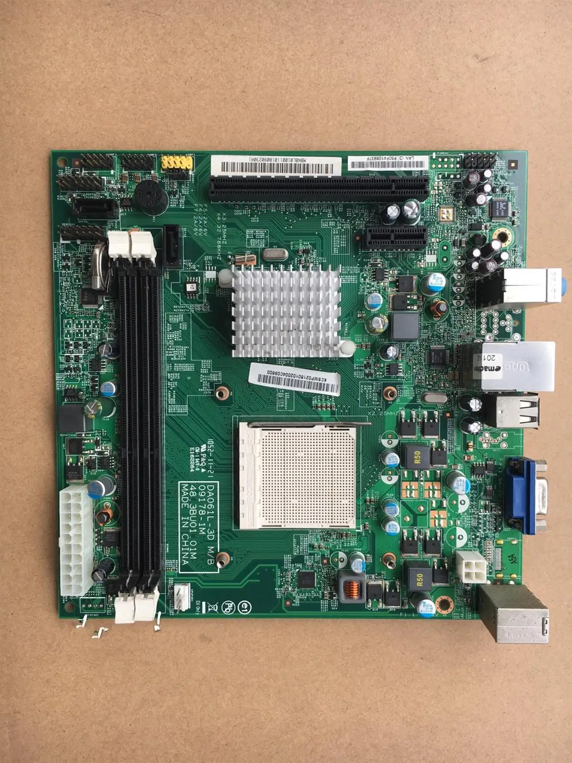 Used,EL1350 motherboard DA061L 3D mini 17 * 17. DDR3 small