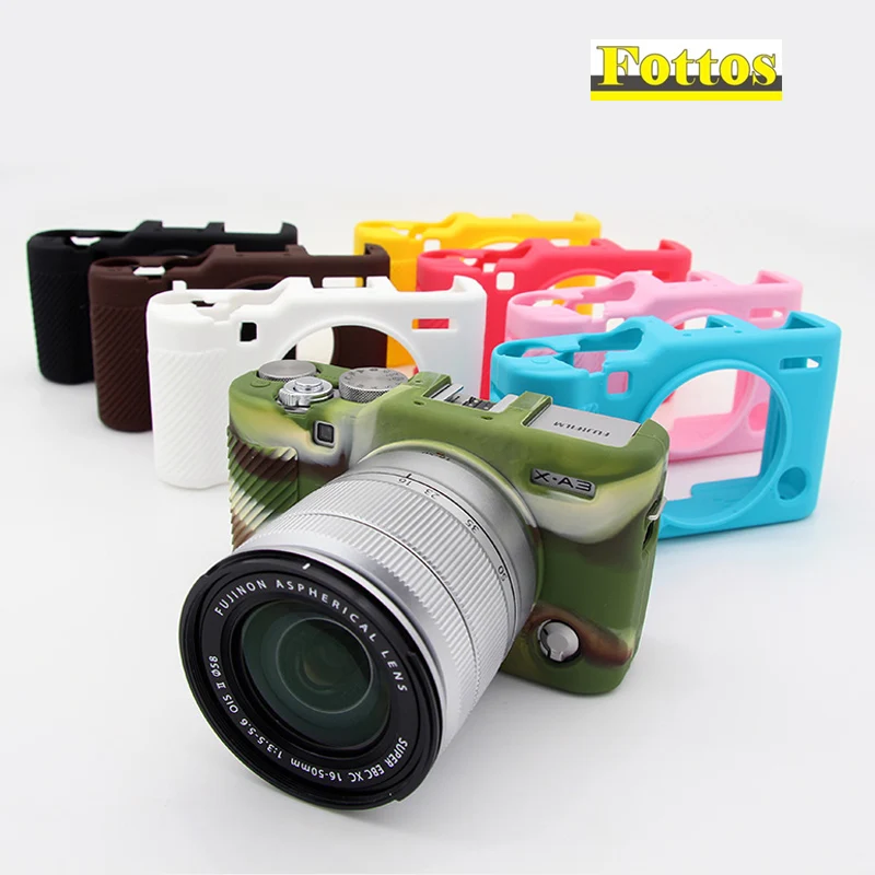 Nuovo Silicone Cassa Della Macchina Fotografica Per Fuji Fujifilm X-A3 Xa3 X-A10 Gomma Soft Cover Di Alta Qualità