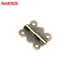 10pcs NAIERDI Mini Butterfly Door Hinges Gold Silver Bronze Cabinet Drawer Jewellery Box Decorate Hinge For Furniture Hardware ► Photo 3/6